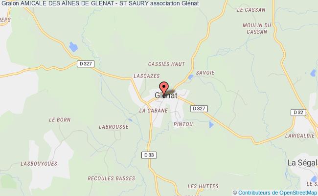 plan association Amicale Des AÎnes De Glenat - St Saury Glénat
