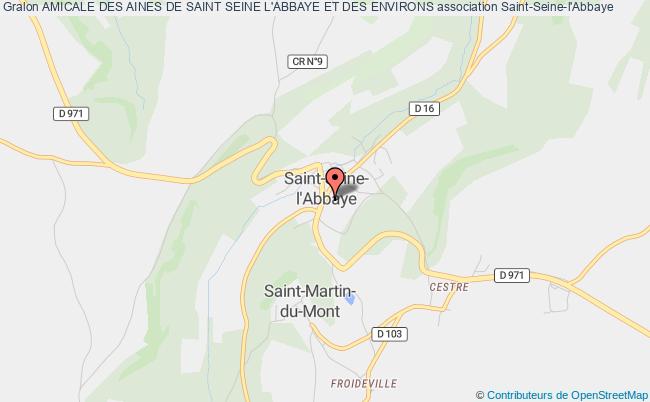 plan association Amicale Des Aines De Saint Seine L'abbaye Et Des Environs Saint-Seine-l'Abbaye