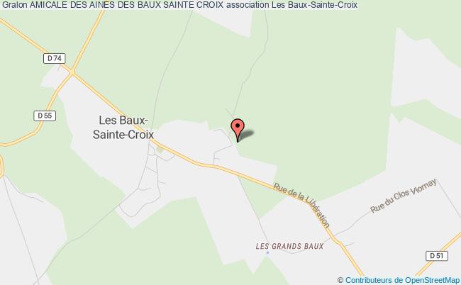 plan association Amicale Des Aines Des Baux Sainte Croix Les   Baux-Sainte-Croix