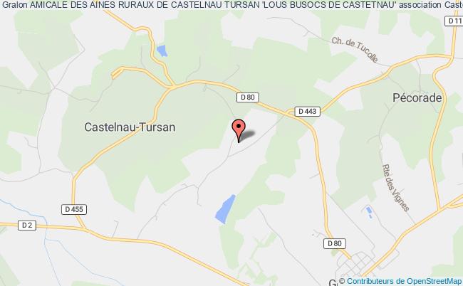 plan association Amicale Des Aines Ruraux De Castelnau Tursan 'lous Busocs De Castetnau' Castelnau-Tursan