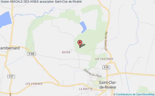 plan association Amicale Des Aines Saint-Clar-de-Rivière