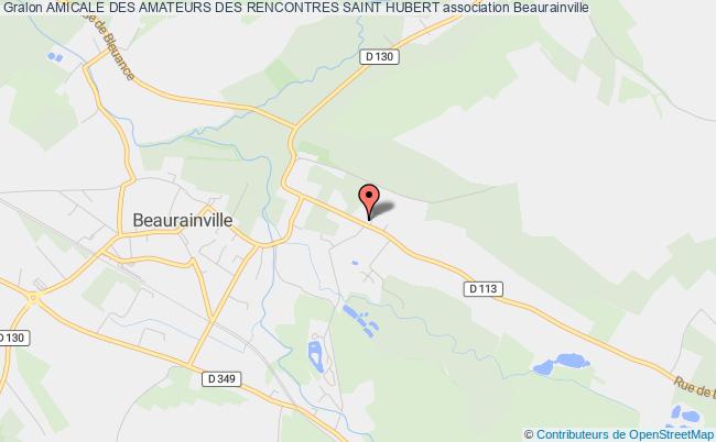 plan association Amicale Des Amateurs Des Rencontres Saint Hubert Beaurainville