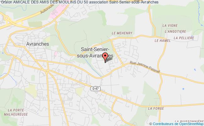 plan association Amicale Des Amis Des Moulins Du 50 Saint-Senier-sous-Avranches