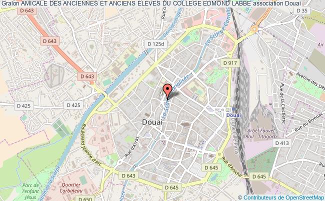 plan association Amicale Des Anciennes Et Anciens Eleves Du College Edmond Labbe Douai