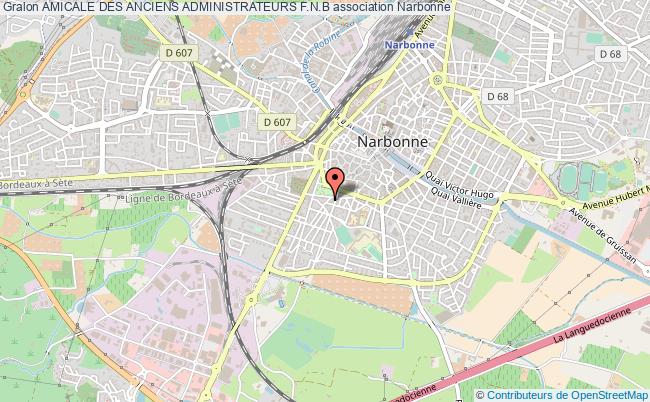 plan association Amicale Des Anciens Administrateurs F.n.b Narbonne