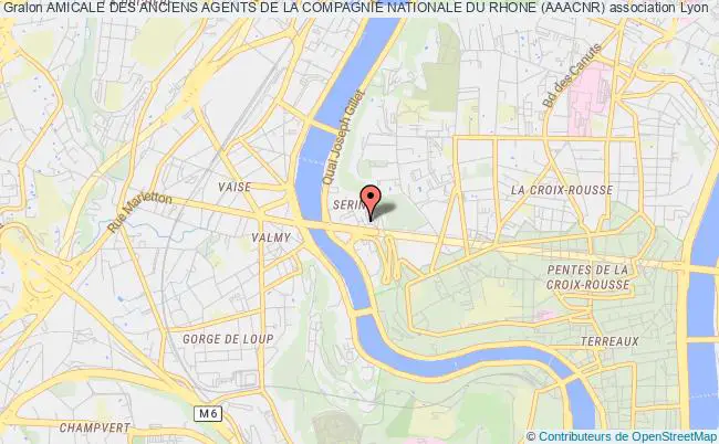plan association Amicale Des Anciens Agents De La Compagnie Nationale Du Rhone (aaacnr) Lyon