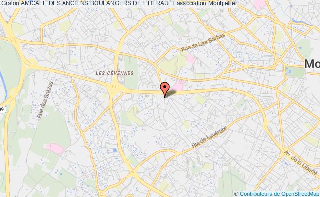 plan association Amicale Des Anciens Boulangers De L Herault MONTPELLIER