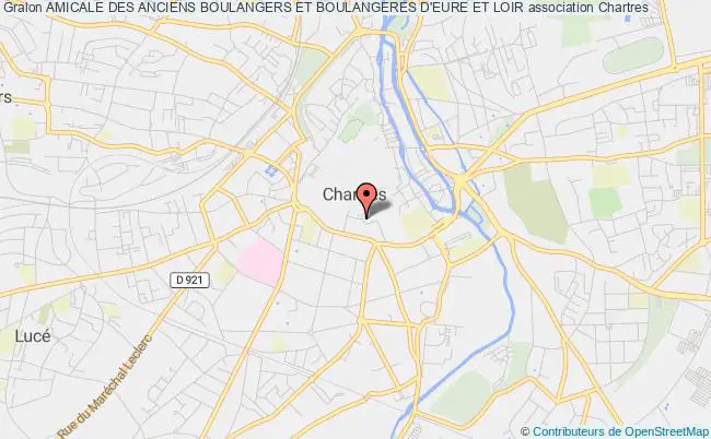 plan association Amicale Des Anciens Boulangers Et Boulangeres D'eure Et Loir Chartres