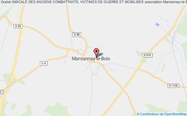 plan association Amicale Des Anciens Combattants, Victimes De Guerre Et Mobilises Marsannay-le-Bois