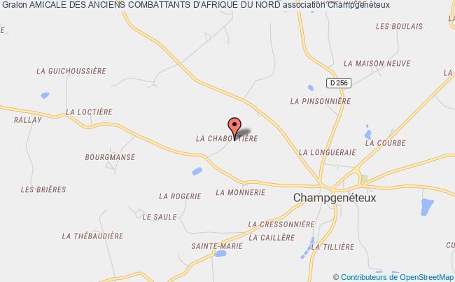 plan association Amicale Des Anciens Combattants D'afrique Du Nord Champgenéteux