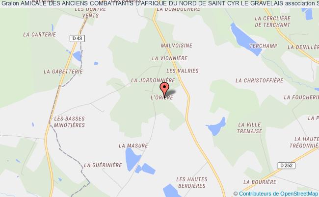 plan association Amicale Des Anciens Combattants D'afrique Du Nord De Saint Cyr Le Gravelais Saint-Cyr-le-Gravelais