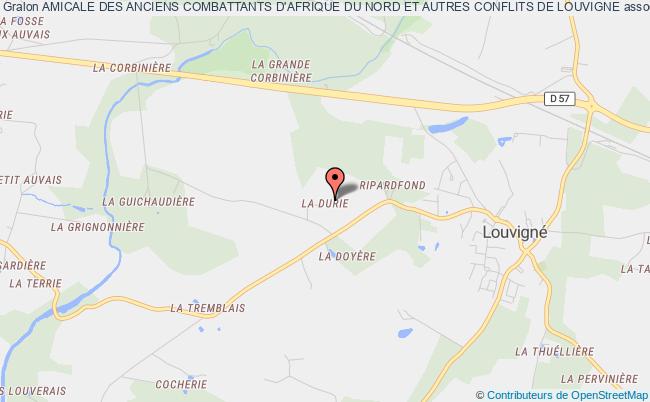 plan association Amicale Des Anciens Combattants D'afrique Du Nord Et Autres Conflits De Louvigne Louvigné