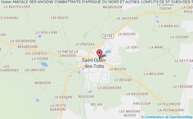 plan association Amicale Des Anciens Combattants D'afrique Du Nord Et Autres Conflits De St Ouen-des-toits Saint-Ouën-des-Toits