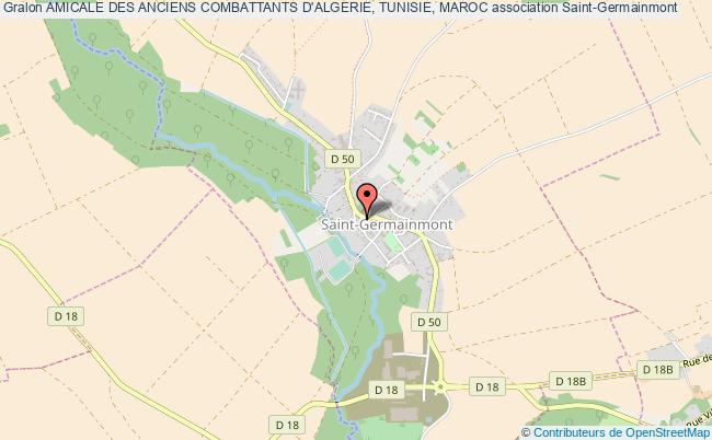 plan association Amicale Des Anciens Combattants D'algerie, Tunisie, Maroc Saint-Germainmont