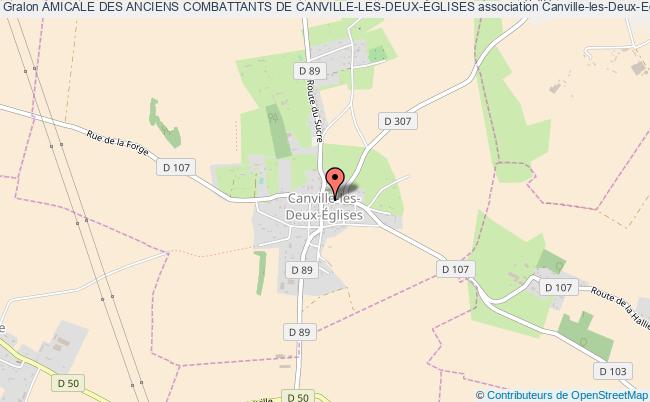 plan association Amicale Des Anciens Combattants De Canville-les-deux-Églises Canville-les-Deux-Églises