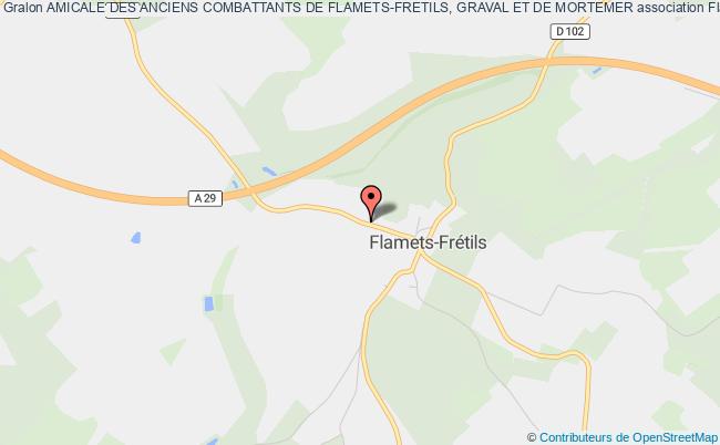plan association Amicale Des Anciens Combattants De Flamets-fretils, Graval Et De Mortemer Flamets-Frétils