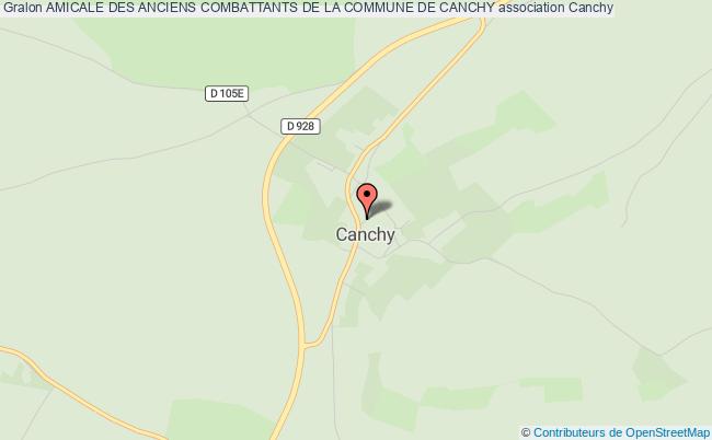 plan association Amicale Des Anciens Combattants De La Commune De Canchy Canchy