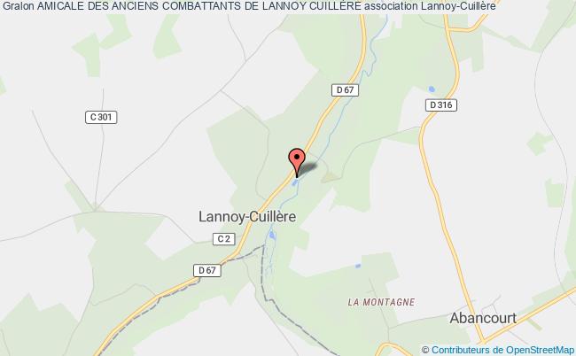 plan association Amicale Des Anciens Combattants De Lannoy CuillÈre Lannoy-Cuillère