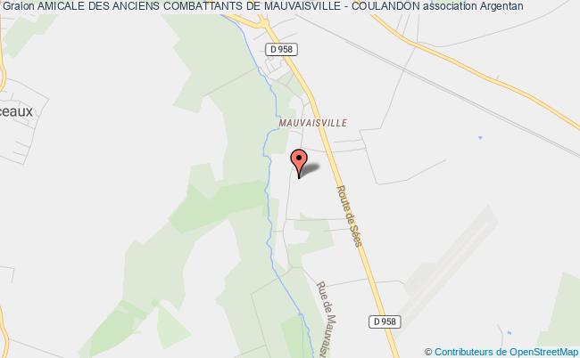plan association Amicale Des Anciens Combattants De Mauvaisville - Coulandon Argentan