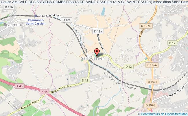 plan association Amicale Des Anciens Combattants De Saint-cassien (a.a.c.- Saint-casien) Saint-Cassien