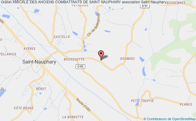 plan association Amicale Des Anciens Combattants De Saint Nauphary Saint-Nauphary