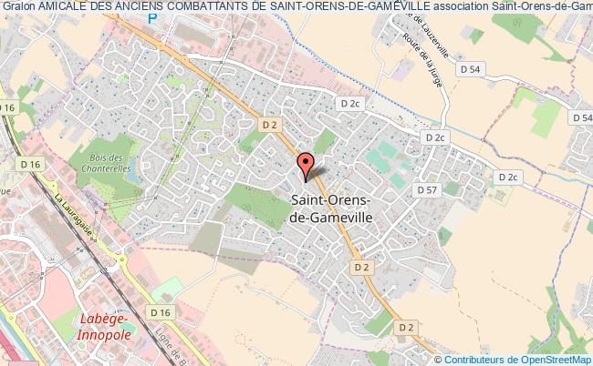 plan association Amicale Des Anciens Combattants De Saint-orens-de-gameville Saint-Orens-de-Gameville