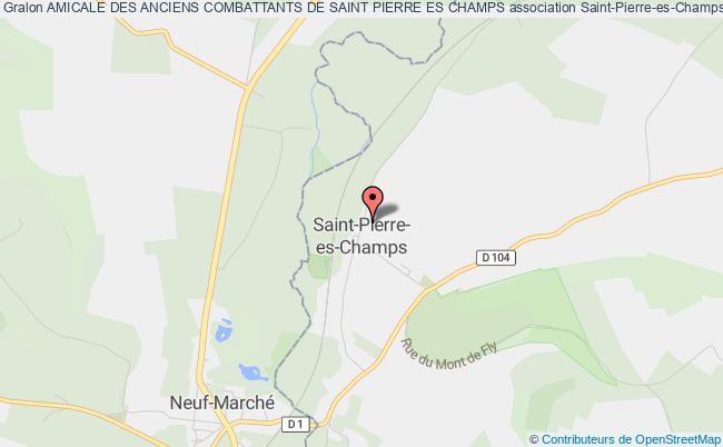 plan association Amicale Des Anciens Combattants De Saint Pierre Es Champs Saint-Pierre-es-Champs