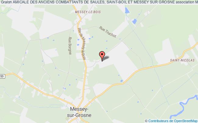plan association Amicale Des Anciens Combattants De Saules, Saint-boil Et Messey Sur Grosne Messey-sur-Grosne