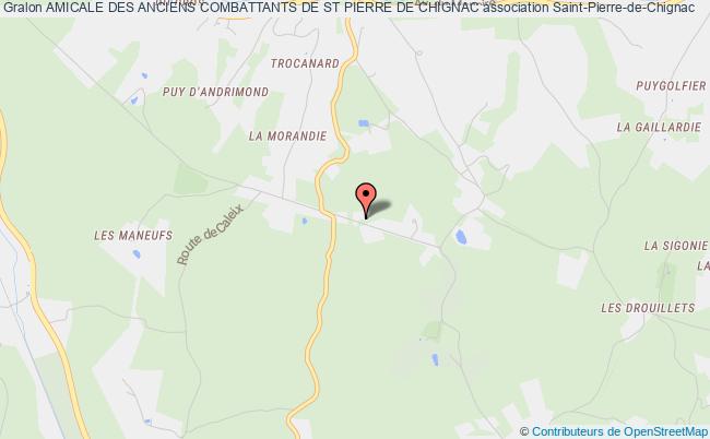 plan association Amicale Des Anciens Combattants De St Pierre De Chignac Saint-Pierre-de-Chignac