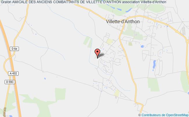 plan association Amicale Des Anciens Combattants De Villette D'anthon Villette-d'Anthon