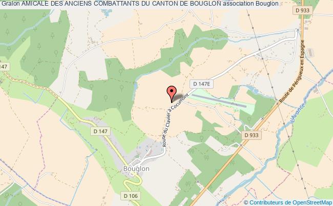 plan association Amicale Des Anciens Combattants Du Canton De Bouglon Bouglon