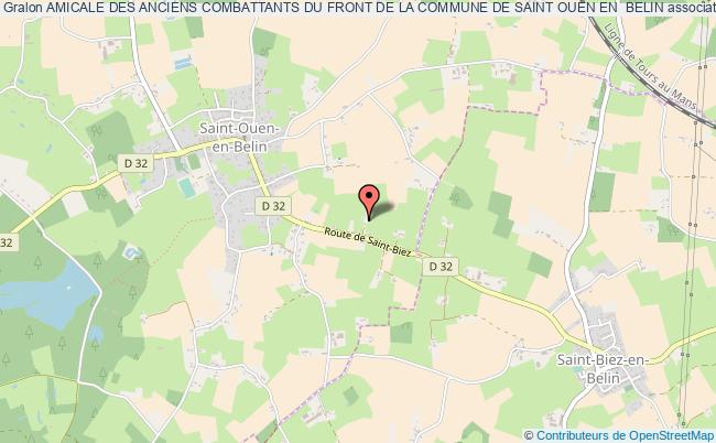 AMICALE DES ANCIENS COMBATTANTS DU FRONT DE LA COMMUNE DE SAINT OUEN EN  BELIN