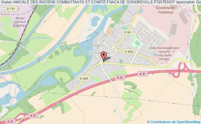 plan association Amicale Des Anciens Combattants Et ComitÉ Fnaca De Gondreville-fontenoy Gondreville