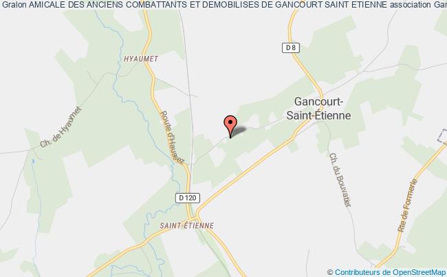 plan association Amicale Des Anciens Combattants Et Demobilises De Gancourt Saint Etienne Gancourt-Saint-Étienne