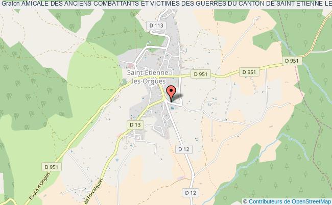 AMICALE DES ANCIENS COMBATTANTS ET VICTIMES DES GUERRES DU CANTON DE SAINT ETIENNE LES ORGUES