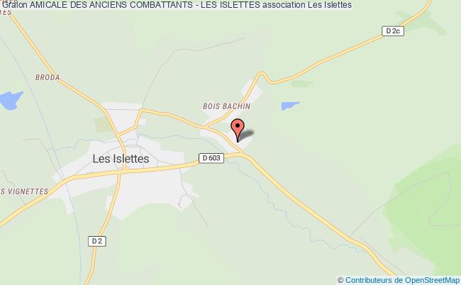 plan association Amicale Des Anciens Combattants - Les Islettes Les   Islettes