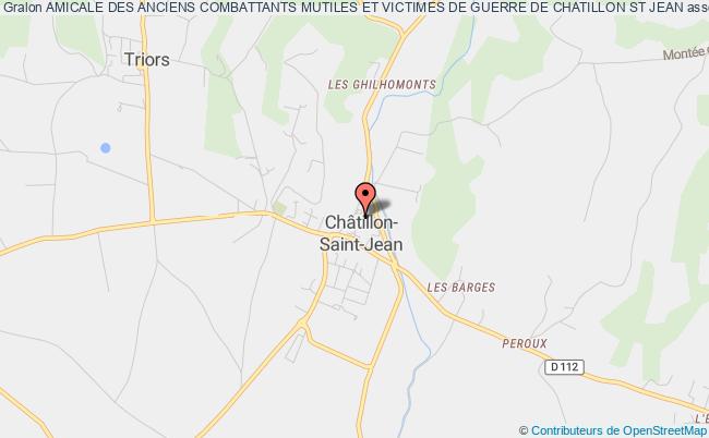 plan association Amicale Des Anciens Combattants Mutiles Et Victimes De Guerre De Chatillon St Jean Châtillon-Saint-Jean