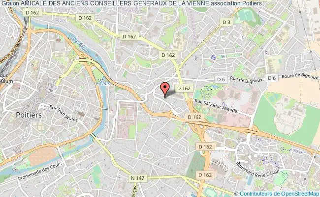 plan association Amicale Des Anciens Conseillers Generaux De La Vienne Poitiers