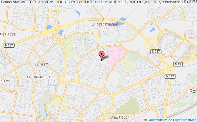 plan association Amicale Des Anciens Coureurs Cyclistes De Charentes-poitou (aacccp) La    Rochelle