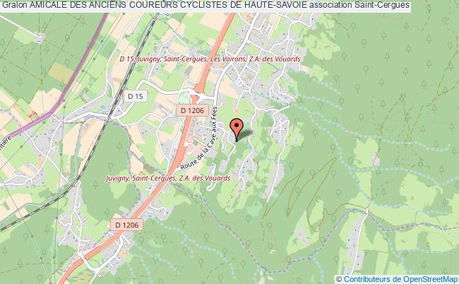 plan association Amicale Des Anciens Coureurs Cyclistes De Haute-savoie Saint-Cergues