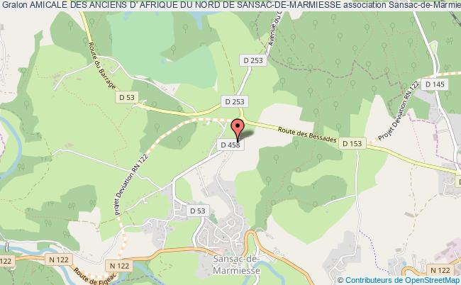 plan association Amicale Des Anciens D' Afrique Du Nord De Sansac-de-marmiesse Sansac-de-Marmiesse