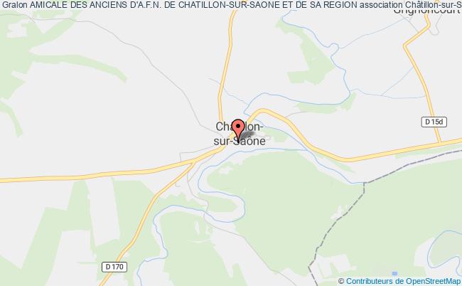 plan association Amicale Des Anciens D'a.f.n. De Chatillon-sur-saone Et De Sa Region Châtillon-sur-Saône