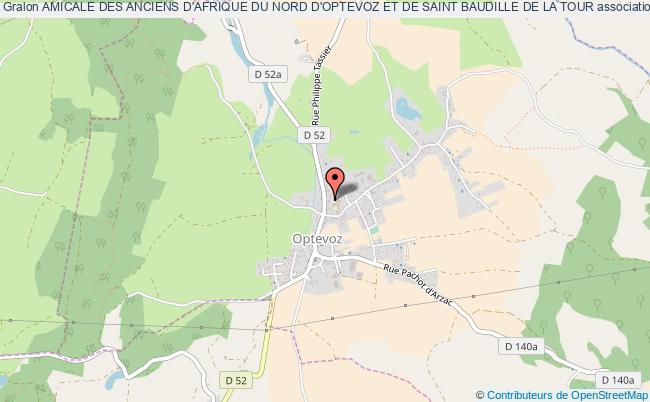 plan association Amicale Des Anciens D'afrique Du Nord D'optevoz Et De Saint Baudille De La Tour Optevoz