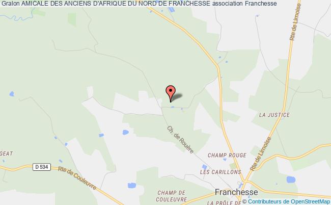 plan association Amicale Des Anciens D'afrique Du Nord De Franchesse Franchesse
