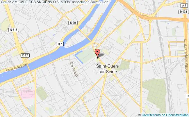 plan association Amicale Des Anciens D'alstom Saint-Ouen