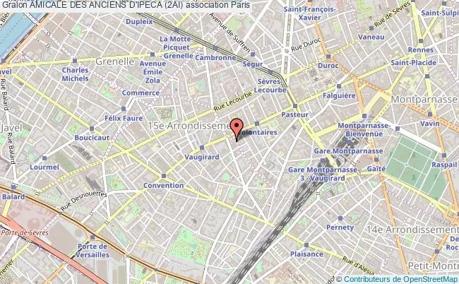 plan association Amicale Des Anciens D'ipeca (2ai) Paris