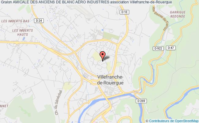plan association Amicale Des Anciens De Blanc AÉro Industries Villefranche-de-Rouergue