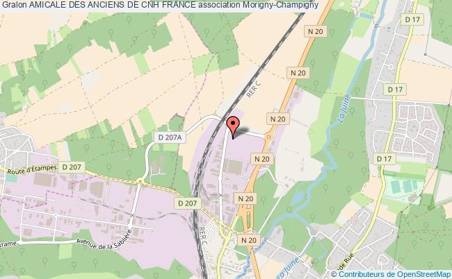 plan association Amicale Des Anciens De Cnh France Morigny-Champigny