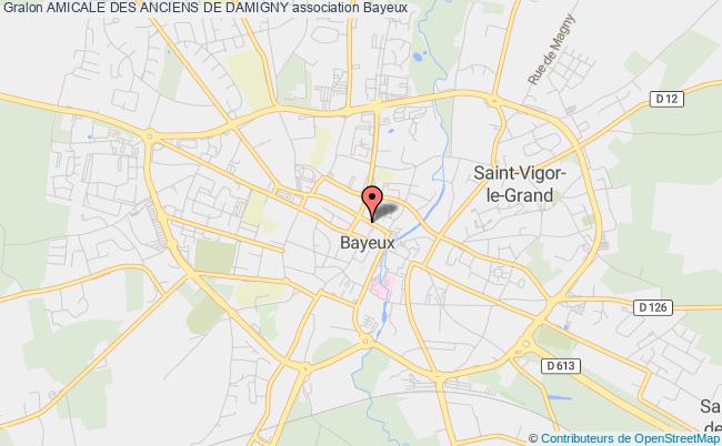 plan association Amicale Des Anciens De Damigny Bayeux