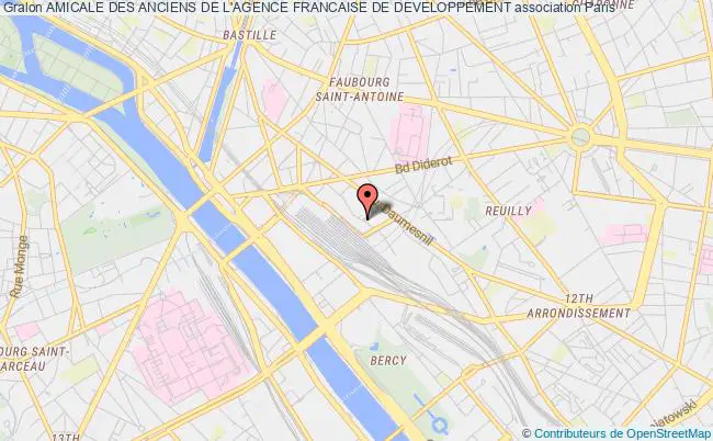 plan association Amicale Des Anciens De L'agence Francaise De Developpement Paris cedex 12